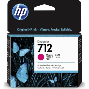 HP 712 Inkoustová náplň purpurová (29ml), 3ED68A 3ED68A