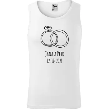 Pánské tílko Pánské tílko Prsteny se jmény