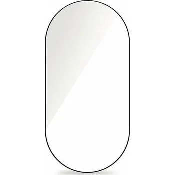 Zrcadlo Oválné zrcadlo do koupelny v Mirro 100 x 50 cm v černém rámu