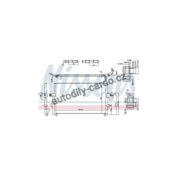 Chladič motoru Chladič klimatizace NISSENS 94395