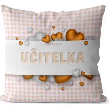 Dekorativní polštářek Polštář 40 x 40 cm - Nejlepší učitelka