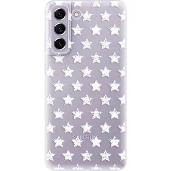 Pouzdro na mobilní telefon Odolné silikonové pouzdro iSaprio - Stars Pattern - white - Samsung Galaxy S21 FE 5G