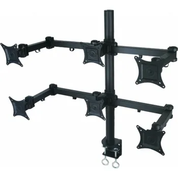 Televizní držák Univerzální stolní držák na 6 monitorů HS-M06