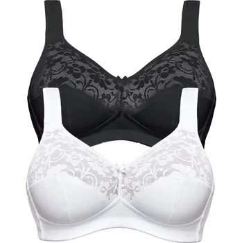 Podprsenka SUSA Dámská Bezkosticová podprsenka SUSA (dvojbalení černá / bílá) 100 B 27931-215