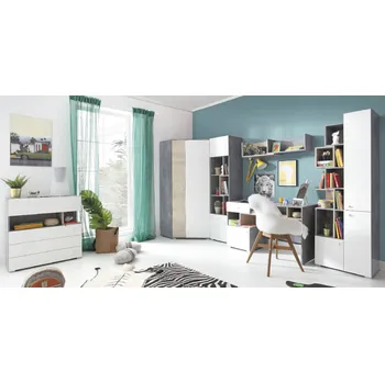 Dětský pokoj Meblar Dětský pokoj SIGMA D Barva: beton/bílá/dub