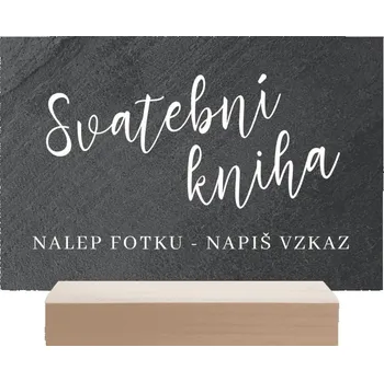 Svatební dekorace Kamenná cedulka Svatební kniha