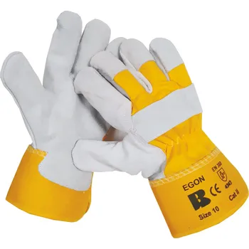 Pracovní oblečení BAN EGON (DINGO) 03122 / Kožené pracovní rukavice - žlutá 10