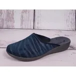Pantofle papuče bačkory Inblu 5D22-004 tmavomodré se stříbrným vzorem velikost: 41