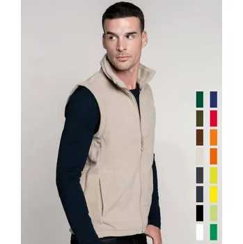 Pánská bunda Kariban K913 Pánská fleecová vesta černá 3XL 20K91300214