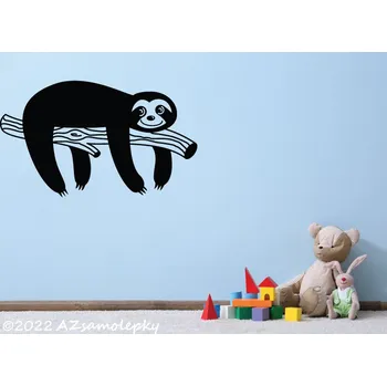 Samolepící dekorace Dětské samolepky na zeď - Lenochod - S (60 x 36 cm)