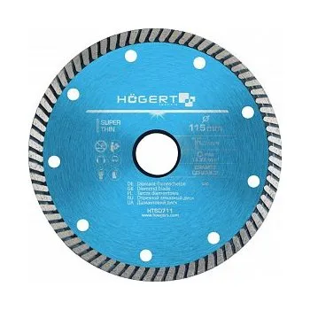 Řezný kotouč Diamantový kotouč turbo Högert, 115mm HT6D711