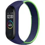 Mi Band 3/4/5/6/7 nylonový náramek Barva: Tmavě modrá se zelenou, Typ: 18