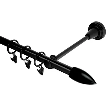 Garnýž kovová 230 cm jednořadá 16 Špice černá