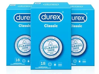 Kondom Durex Classic 56 mm 3x 18 ks