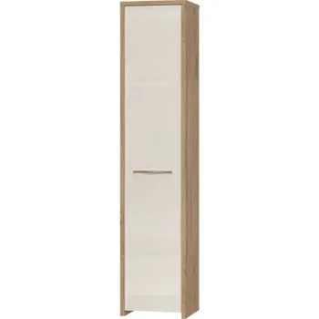 Šatní skříň Předsíňová skříň 1D Hagop - ořech pacifik/béžová