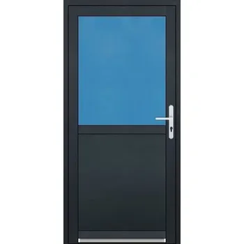 Vchodové dveře SOFT Hliníkové vchodové dveře 1/2 sklo
