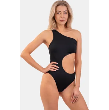 Dámské plavky Nebbia Asymmetric monokini na jedno rameno 459 černá M
