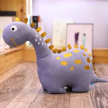 plyšák Roztomilý plyšák dinosaurus 25 cm fialový
