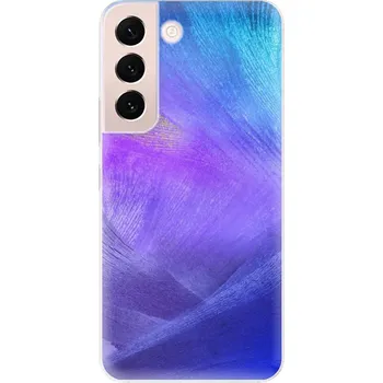 Pouzdro na mobilní telefon Odolné silikonové pouzdro iSaprio - Purple Feathers - Samsung Galaxy S22+ 5G