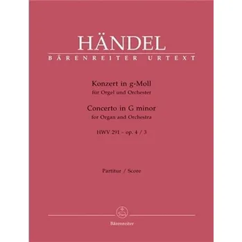 Hudebniny Koncert pro varhany a orchestr g moll op. 4/3 HWV 291