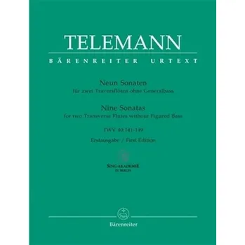 Hudebniny Devět sonát pro dvě flétny bez basů