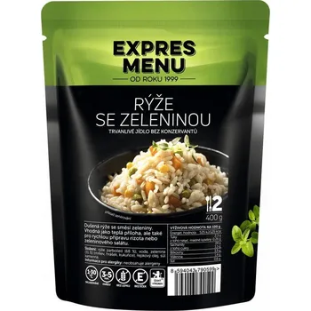 Hotové jídlo EXPRES MENU Rýže se zeleninou 2 porce 400 g