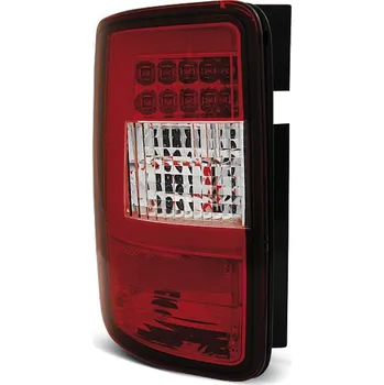 Zadní světlomet TUNING-TEC Zadní světla VW Caddy 03-14 červená/krystal LED BAR