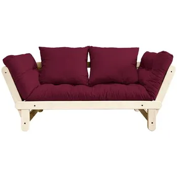 Pohovka sofa BEAT by Karup - 73*162 cm natural (přírodní) + futon bordeaux 710