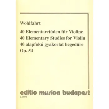 40 Elementary Studies for Violin Op. 54