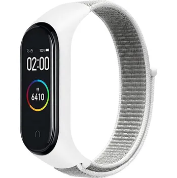 Náramek Mi Band 3/4/5/6/7 nylonový náramek Barva: Bílá, Typ: 10