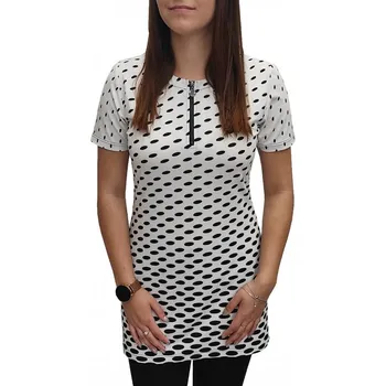 Dámská tunika Tunika Sabatti bílá s černými puntíky Velikosti Sabatti: 38