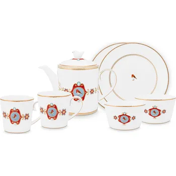 PIP Studio Čajová sada Love Birds bílá sada 7ks 51.020.143