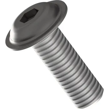 Šroub Šroub s půlkulatou hlavou a přírubou ~ISO 7380-2 Inox A2 M6x12