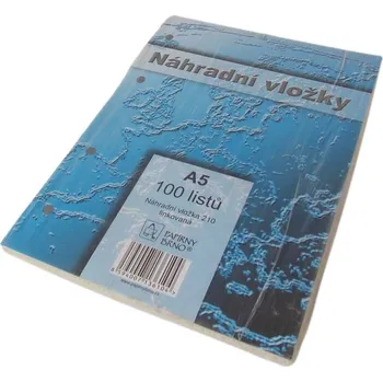Náhradní vložky do záznamníků A5, linka