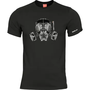 Pánské tričko Pentagon® Tactical Pánské tričko Gas mask Pentagon®, Barva: Černá, Velikost: 3XL
