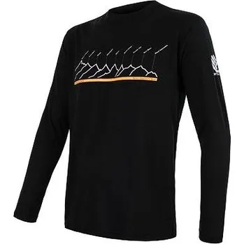 Pánské tričko Sensor Merino AIR PT pánské triko dl.rukáv černá RJ L