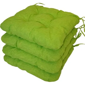 Podsedák Sedák UNI barva SVĚTLE ZELENÝ melír - set 4 kusy