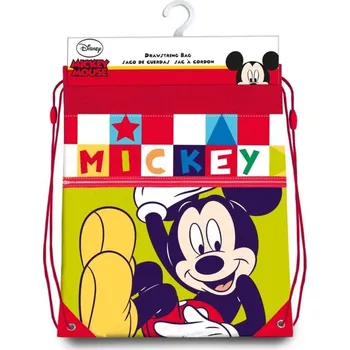 Školní sáček EUROSWAN Taška na tělocvik a přezůvky Mickey color Polyester, 38x30 cm