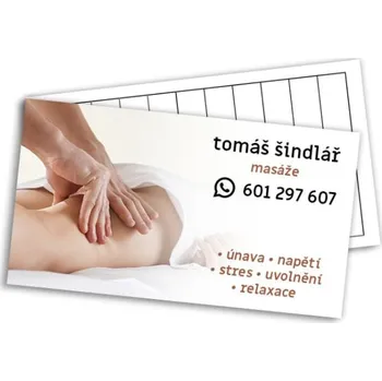 Vizitkový papír Tisk skládané vizitky s disperzním lakem