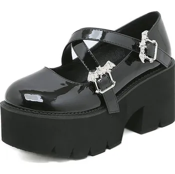 Dámské lodičky Lodičky s propletenými pásky přes nárt Barva: Černá, Velikost: 41