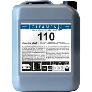 Čisticí prostředek na okna Cleamen 110 na skleněné plochy, 5000 ml