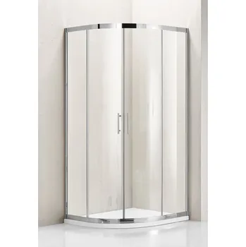 HOPA Sprchový set MATARO INOX s vaničkou Barva rámu - Nerez, Materiál - Nerez, Rozměr A - 90, Rozměr B - 90, Rozměr C - 195, Směr zavírání - Univerzální Levé / Pravé, Výplň - Čiré bezpečnostní sklo - 6 mm BCMATA90NCVLM