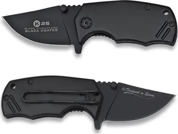 kapesní nůž K25 Zavírací mini nůž s klipem černý