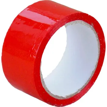 Lepicí páska Lepicí páska, šíře 48 mm, návin 66 m, červená