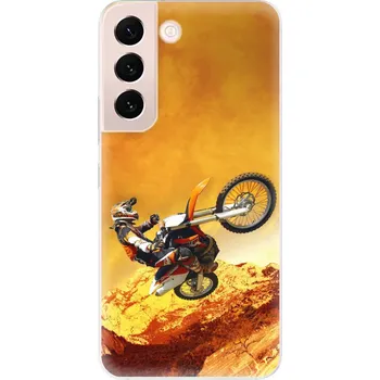 Pouzdro na mobilní telefon Odolné silikonové pouzdro iSaprio - Motocross - Samsung Galaxy S22+ 5G