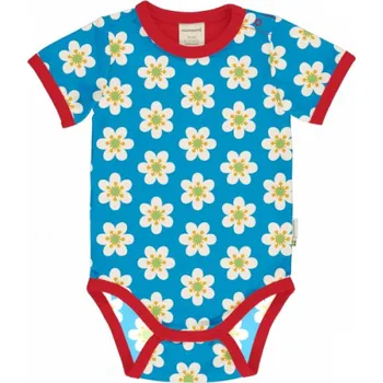 Kojenecký body Dětské body s krátkým rukávem Sasanky Maxomorra Velikost: 62/68