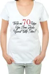 Narozeninové tričko 70 pro ženu SK bílé…