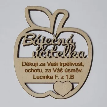 Svatební dekorace Jablíčko Báječná učitelka