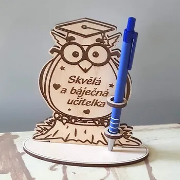 Sovička pro učitelku s držákem na prupisku