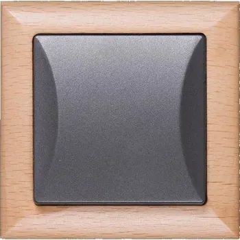 Stavebniny Timex Vypínač OPUS style č.6 buk - grafit kompletní